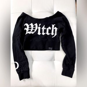 Killstar “Witch” Cropped Sweatshirt; Size S